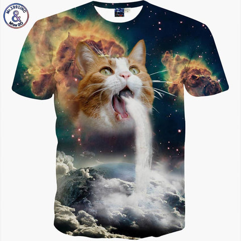 New Fashion Space/Galaxy men brand t-shirt