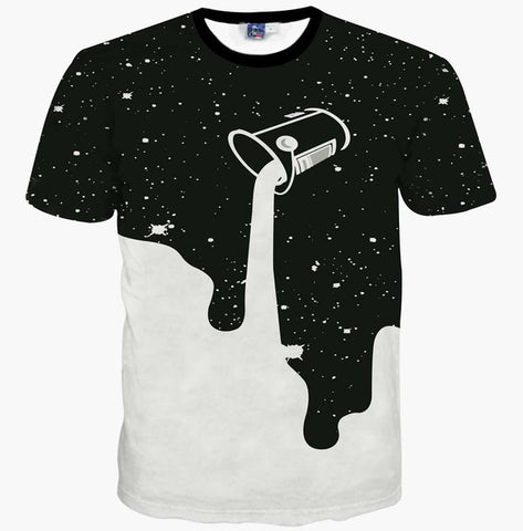 New Fashion Space/Galaxy men brand t-shirt
