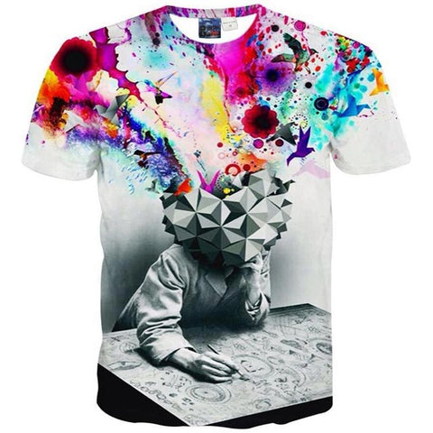 New 3d t-shirt men/boy brand t shirt