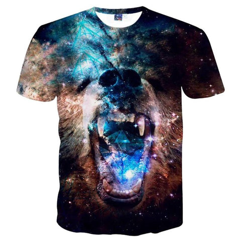 Fashion Space Galaxy T-shirt Men/Women 3d Tshirt Print Diamonds