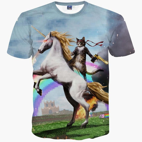 Space galaxy t-shirt for men/women 3d t-shirt funny print