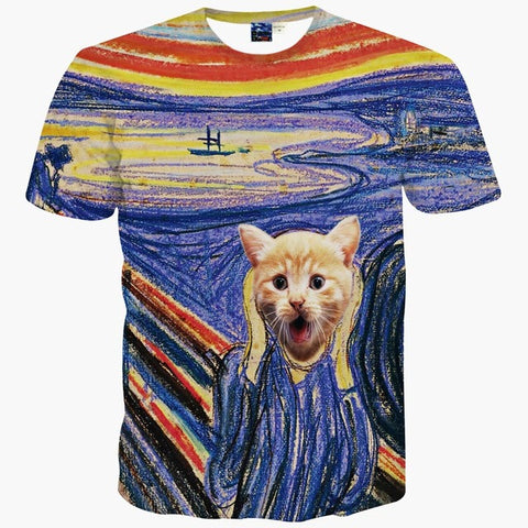 Space galaxy t-shirt for men/women 3d t-shirt funny print